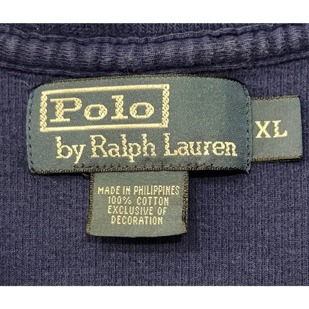 Vintage Polo Ralph Lauren Men's Quarter Zip Pullover Size XL Preppy